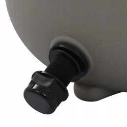 Vidaxl smėlio baseino filtras su 4 krypčių vožtuvu, pilkas 350 mm