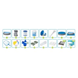 Išsiplečiantis sodo baseinas 396 x 84 cm 16in1 bestway rinkinys