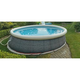 Išsiplečiantis sodo baseinas 396 x 84 cm 16in1 bestway rinkinys