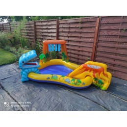 Vandens žaidimų aikštelė, vaikų baseinas, intex čiuožykla