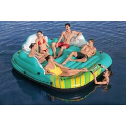Inflatable island mattress 300 x 275 cm bestway 43407