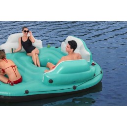 Inflatable island mattress 300 x 275 cm bestway 43407