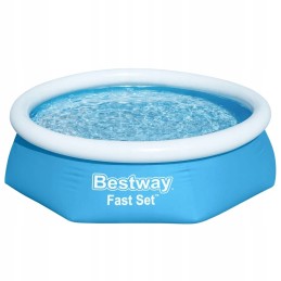 Bestway pripučiamas baseinas, greitas, apvalus 244x66cm 57265
