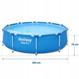 Karkasinis baseinas 305x76cm 8in1 bestway sodas