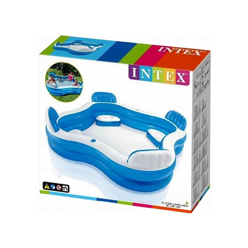 Intex pripučiamas baseinas šeimos SPA su sėdimomis vietomis 56475