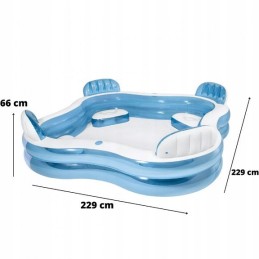 Intex pripučiamas baseinas šeimos SPA su sėdimomis vietomis 56475