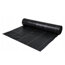 Tvirtas žemės ūkio audinys 1 6x50 apsaugos nuo piktžolių premium 135 g m2 vientisas juodas