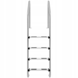Baseino kopėčios, 4 laipteliai, nerūdijantis plienas, 1820 mm