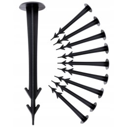 Žemės ūkio audinys augintas audinys juodas 160 x 10000 cm 70 g m2