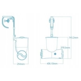 Plaukimo baseino siurblio srautas 2574l h bestway flowclear skimatic