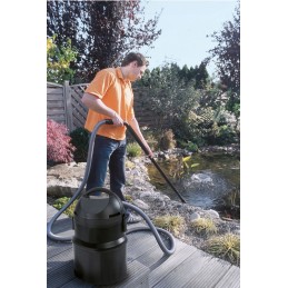 Pontec Pondomatic tvenkinio dulkių siurblys 3000 lh 1400 vatų 4 metrų žarna