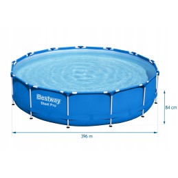 Bestway karkasa baseins 396x84cm 8in1 5612e