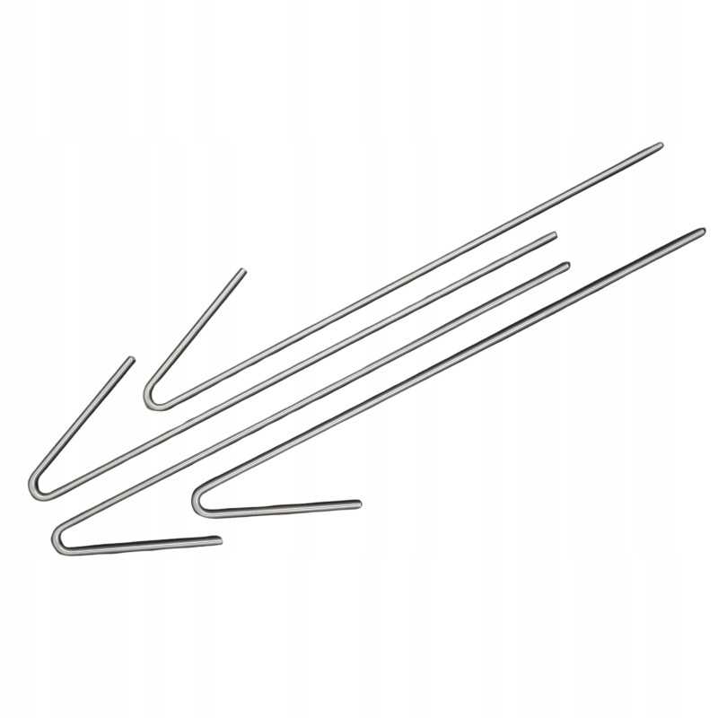 Plieniniai kaiščių ankeriai montuoti geotinkles, geotinkles, 50 cm, skersmuo 6 mm, 100 vnt.