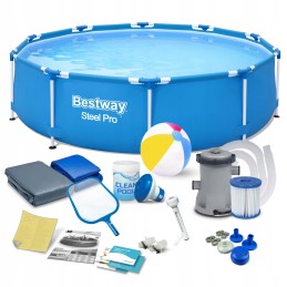 Sodo rėmo baseinas 305 x 76 cm 8in1 bestway