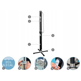 Saulės lauko sodo dušas 20l baseinas 58695 modelis 2024