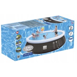 Apvalus išsiplėtimo baseinas laimingų žmonių rinkinys 450 x 106 cm