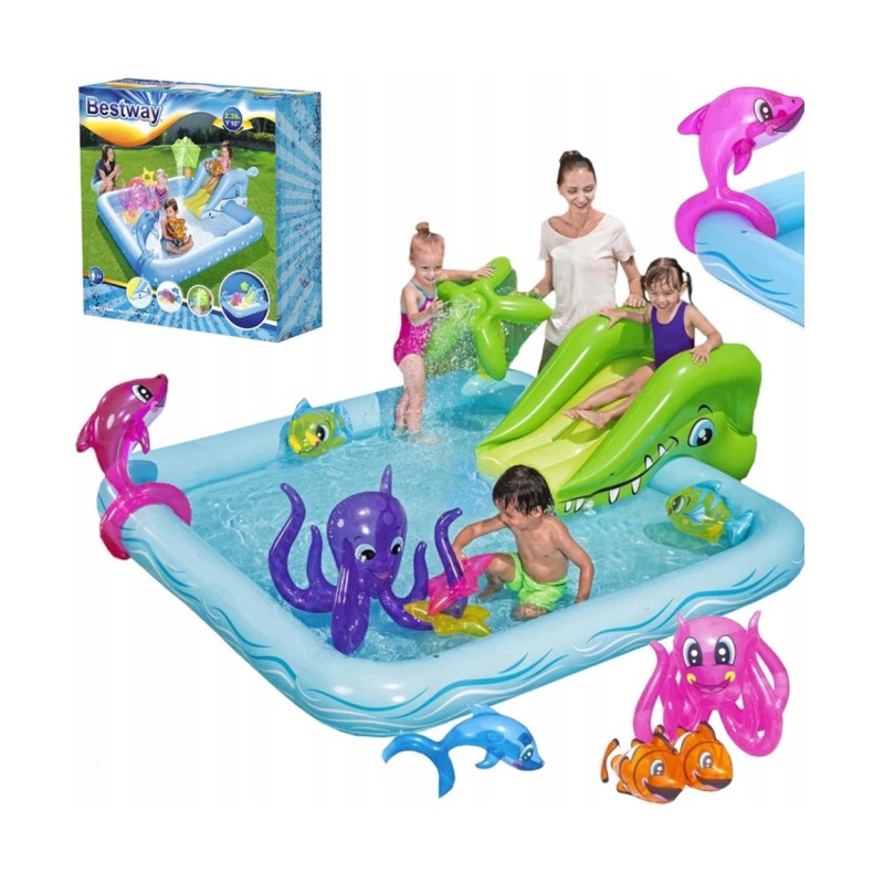 Vaikų baseinas, sodas, didelė pripučiama žaidimų aikštelė, pripučiamas kamuolys