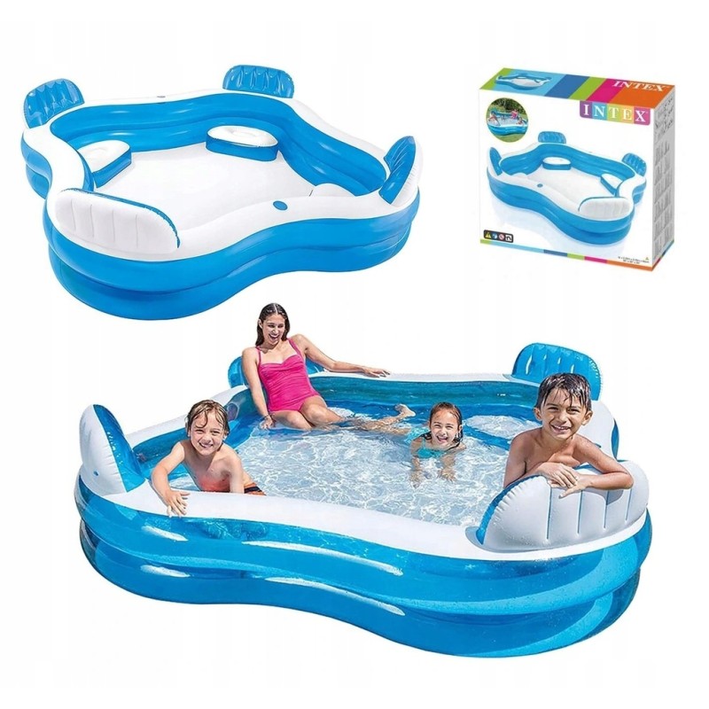 Intex relaksacinis šeimyninis baseinas 4 asmenims, 229x229x66cm