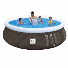 Apvalus išsiplėtimo baseinas laimingų žmonių rinkinys 450 x 106 cm