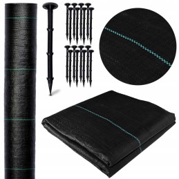 Žemės ūkio audinys augintas audinys juodas 160 x 10000 cm 70 g m2