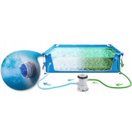 Frame garden pool 300x201x66cm bestway 16in1