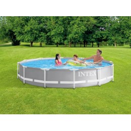 Intex rėmo sodo baseinas 366x76 su siurbliu 26712 15in1 vandens zona