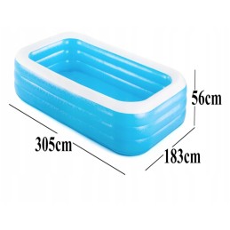 Bestway vaikiškas pripučiamas baseinas 305x183x56cm 54009