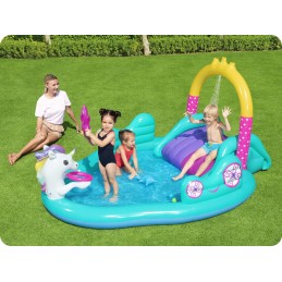 Vandens žaidimų aikštelė, vienaragio čiuožykla, bestway