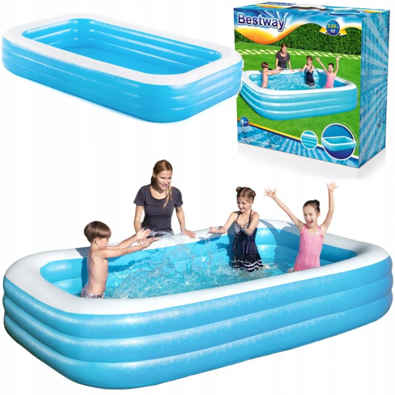 Vaikiškas pripučiamas baseinas bestway 305x183x56cm 54009