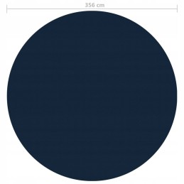 Visiškai plaukiojanti saulės folija baseinui, 356 cm ilgio