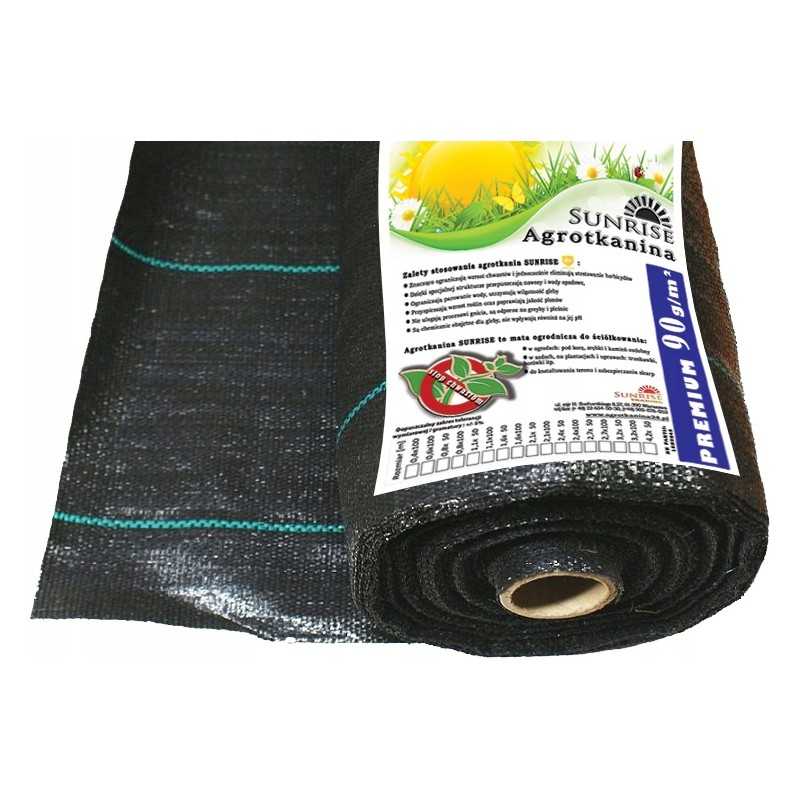 Agrotkanina czarna 1 6x50 uv90 sunrise anti weed agrowloknina kolki