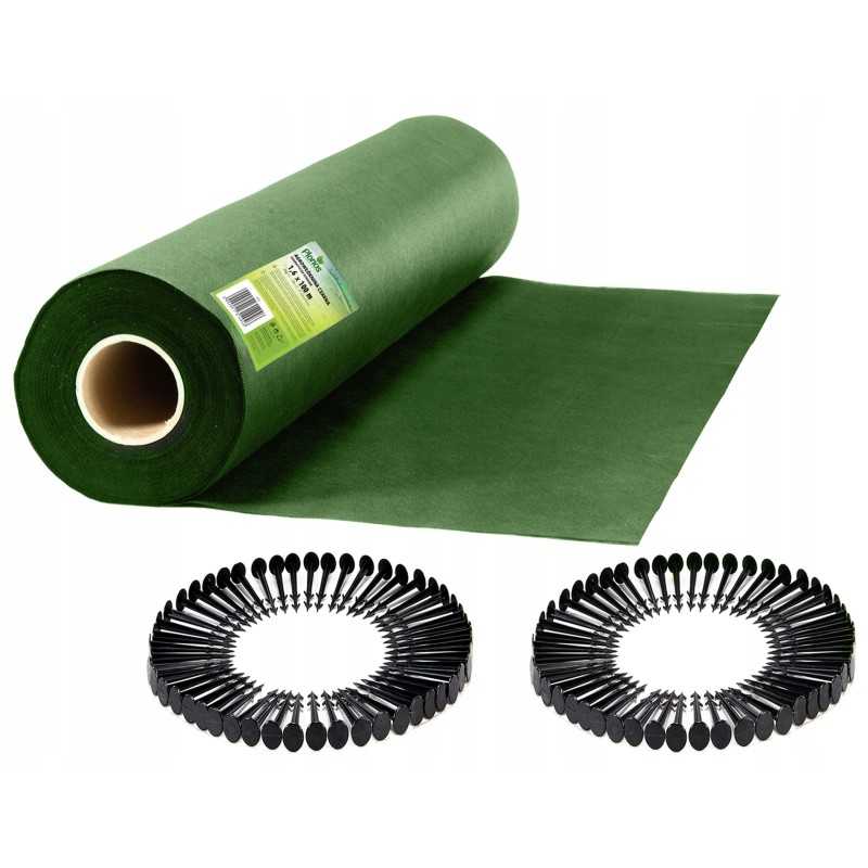 UV nuo piktžolių agrotekstilė 1,6x100m 100 kaiščių