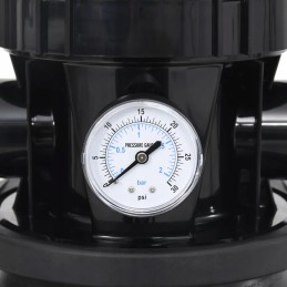 Smėlio baseino filtras su pirminiu filtru, juodas