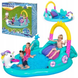 Bestway baseino žaidimų aikštelė vienaragis čiuožykla 53097