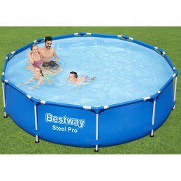 Bestway sodo rėmo baseinas su flirtavimo pompa, apvalus 56679