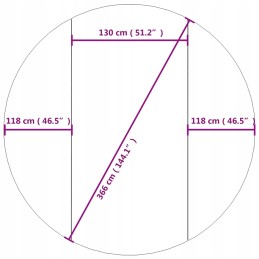 Apsauginis baseino kilimėlis, 366 cm, geotekstilė, 150 g m2