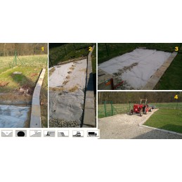 Daugiasezonė balta geotekstilė: