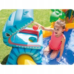 Dinozaurų žaidimų aikštelė su čiuožykla 249 x 191 x 109 cm intex 57444