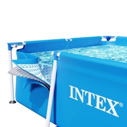 Plieninis sodo baseinas 220 x 150 x 60 cm rinkinys 15 in 1 intex 28270