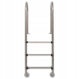 Baseino kopėčios su 3 laipteliais, 304 nerūdijančio plieno, 120 cm