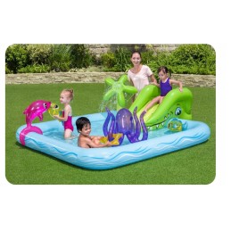 Vandens žaidimų aikštelė, baseinas, čiuožykla, irklavimo baseinas, bestway