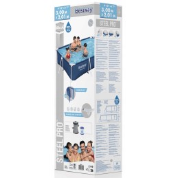 Rectangular frame pool 300x201x66 pump 56411