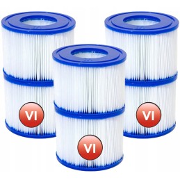 6x bestway SPA sūkurinės vonios siurblio filtro įdėklas VI tipas