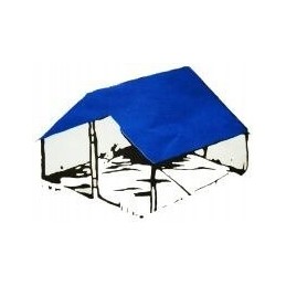 Dengiantis brezentas 20x20 mėlynas 60g m2