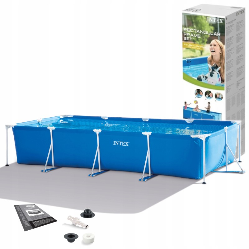 Stačiakampis sodo baseinas 450x220x84cm intex 28273