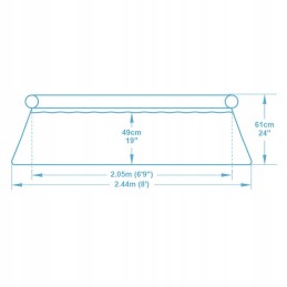 Išplečiamasis sodo baseinas 244 x 61 cm 9in1 bestway 5