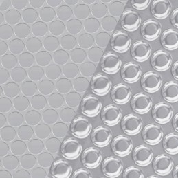 Stačiakampio formos baseino danga 1000x600cm PE, sidabrinė