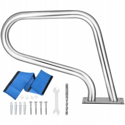 Nerūdijančio plieno baseino turėklai 76 2 cm