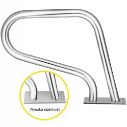 Nerūdijančio plieno baseino turėklai 76 2 cm