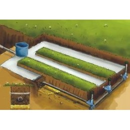 Geotekstilė tekstilė drenažas 200g 2x50m